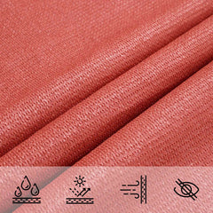 vidaXL Sunshade Sail 2 x 6 m HDPE Rectangular Terracotta 4