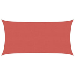 vidaXL Sunshade Sail 2 x 6 m HDPE Rectangular Terracotta 1