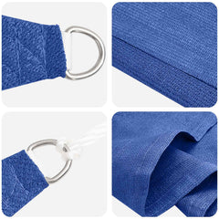 vidaXL Sunshade Sail 2 x 6 m HDPE Rectangular Blue 2