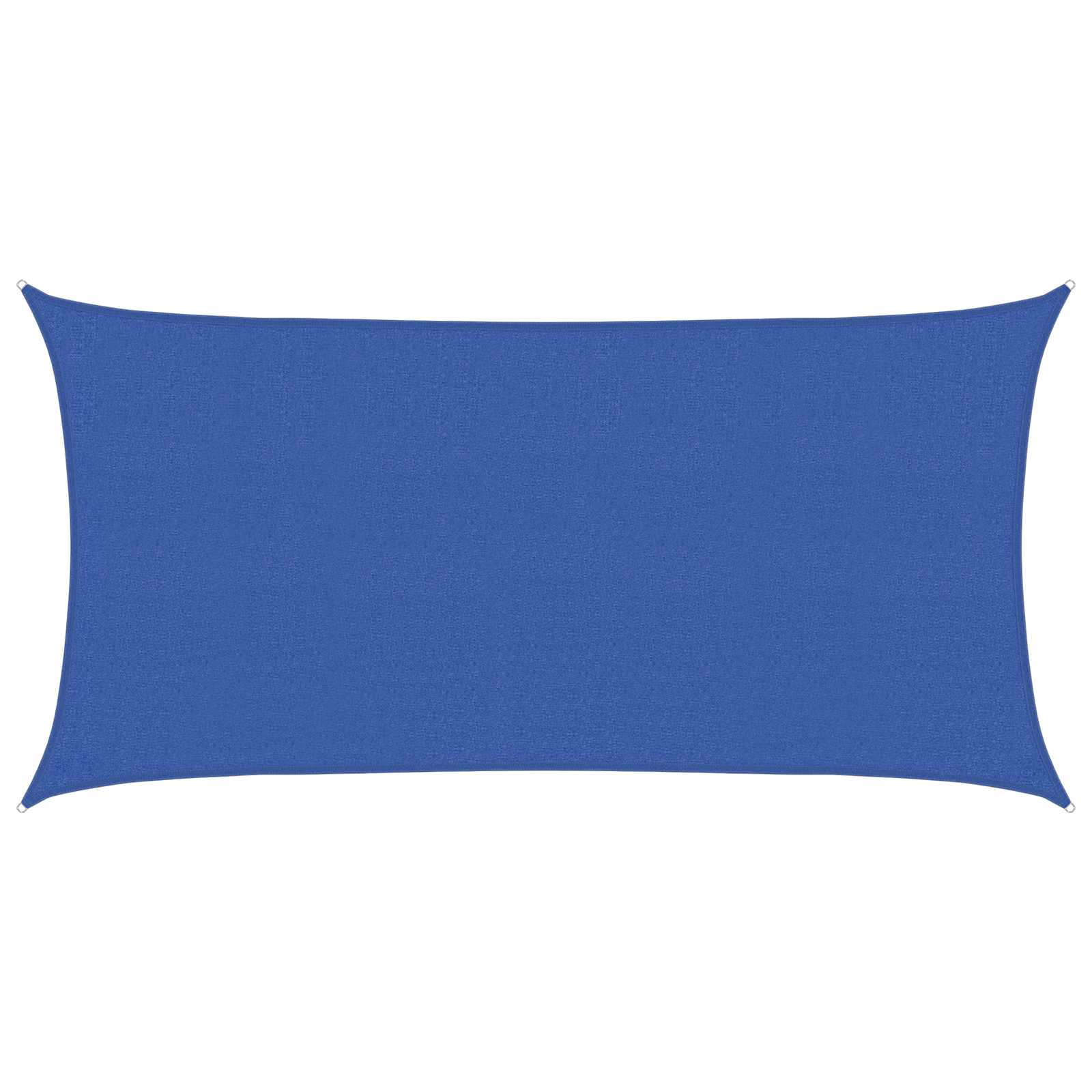 vidaXL Sunshade Sail 2 x 6 m HDPE Rectangular Blue 1