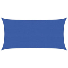 vidaXL Sunshade Sail 2 x 6 m HDPE Rectangular Blue 1
