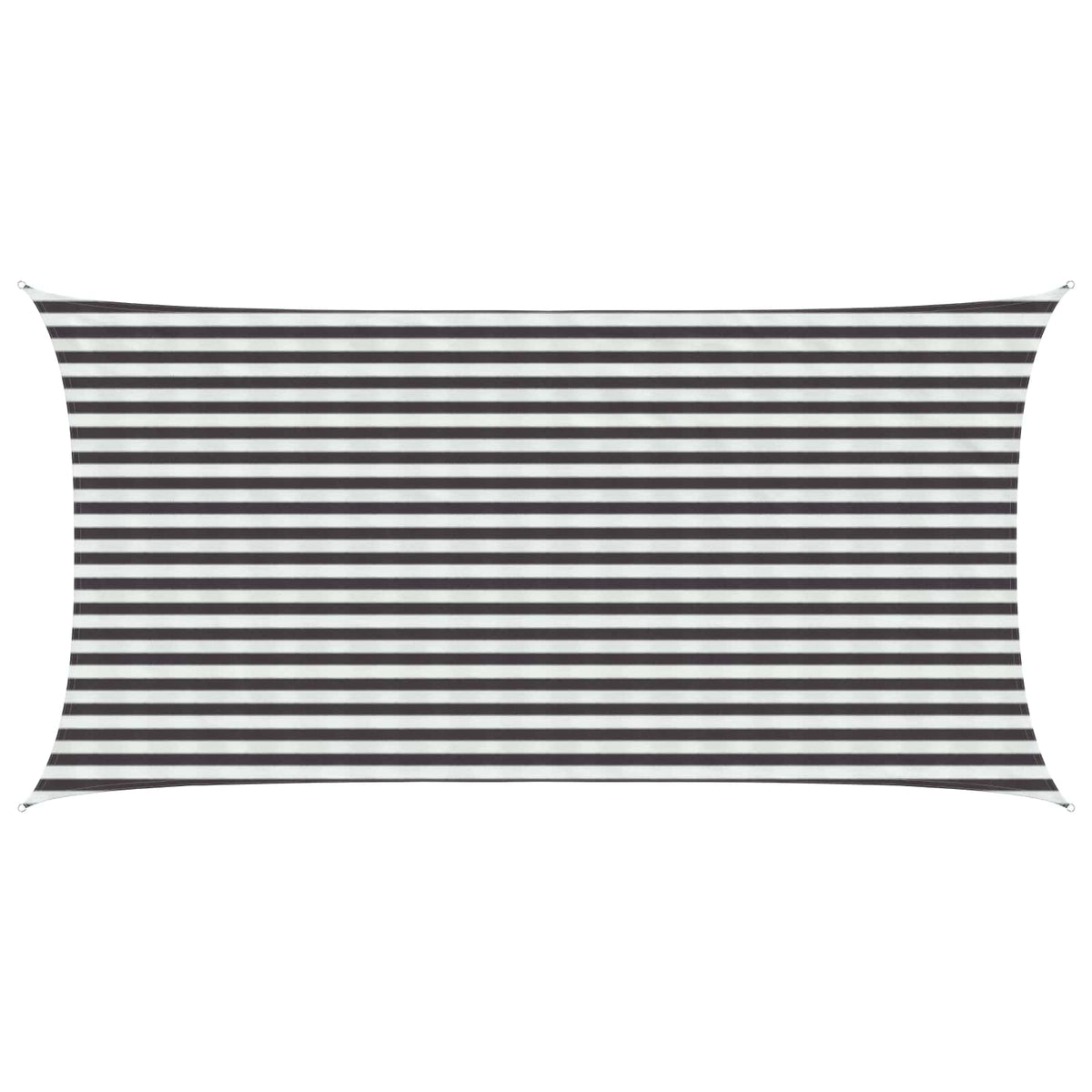 Sunshade Sail Rectangular Anthracite and White