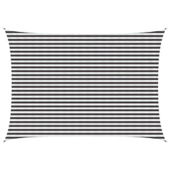 vidaXL Sunshade Sail 3.5 x 4.5 m HDPE Rectangular Anthracite and White 1