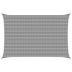 Sunshade Sail 160 g/m² 4x5 m HDPE Anthracite and white