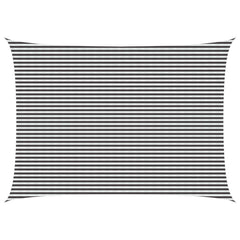 vidaXL Sunshade Sail 5 x 7 m HDPE Rectangular Anthracite and White 1