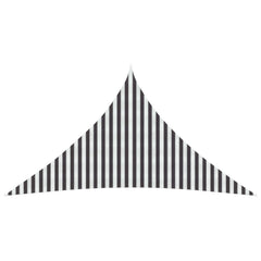 vidaXL Sunshade Sail 5 x 5 x 5 m HDPE Triangular Anthracite and White 1