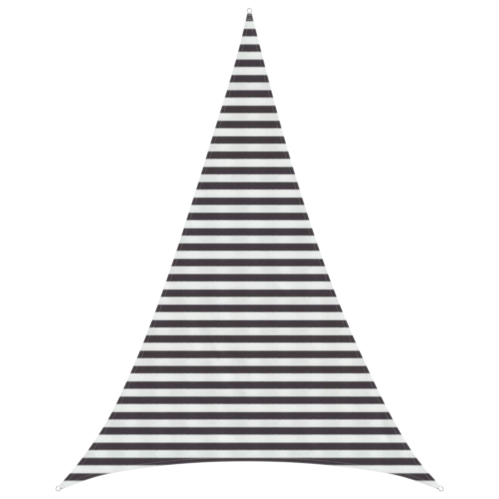 vidaXL Sunshade Sail 5 x 6 x 6 m HDPE Triangular Anthracite and White 1