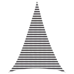 vidaXL Sunshade Sail 5 x 6 x 6 m HDPE Triangular Anthracite and White 1
