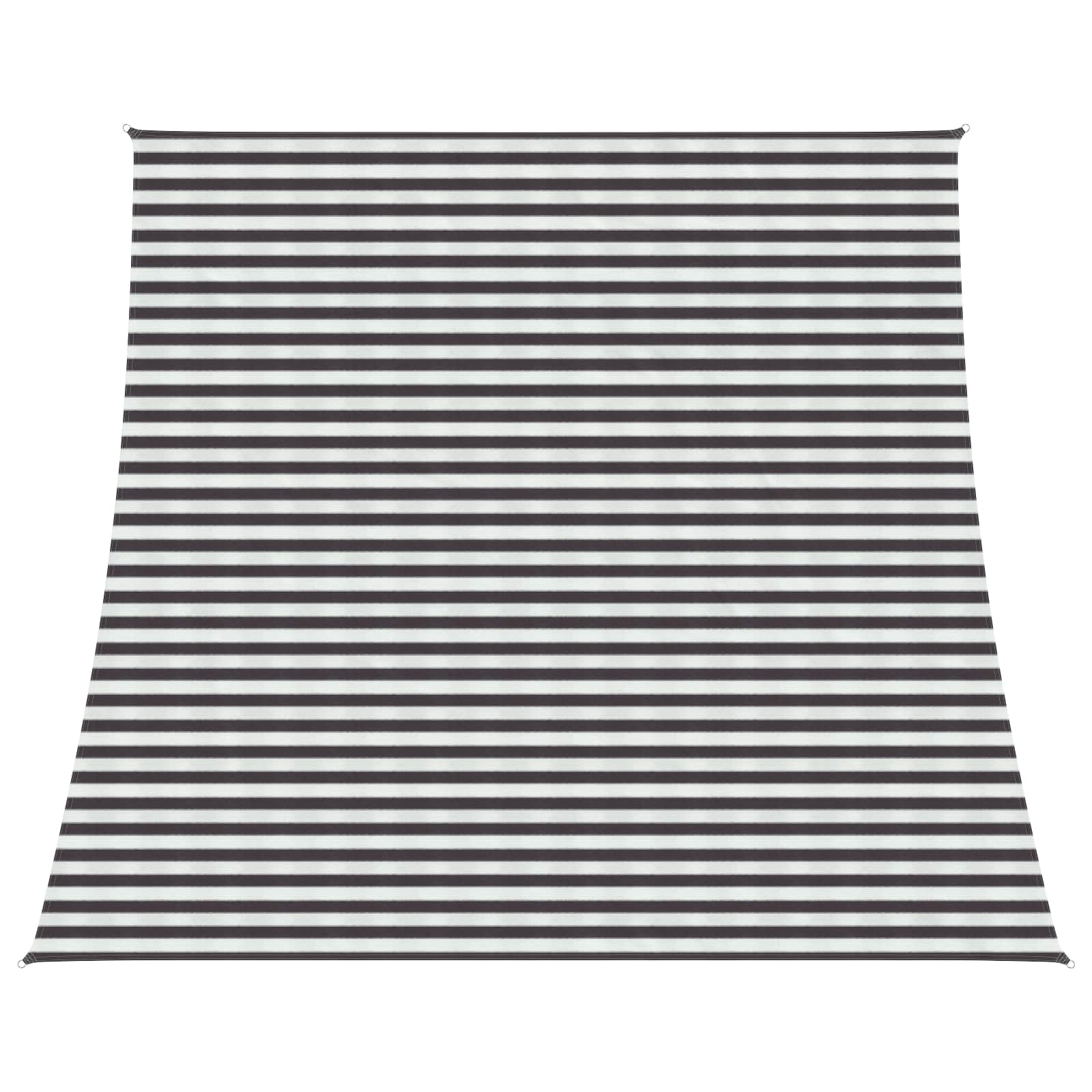 vidaXL Sunshade Sail 4 / 5 x 4 m HDPE Rectangular Anthracite and White 1