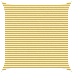 vidaXL Sunshade Sail Yellow and White 4.5 x 4.5 m HDPE 1