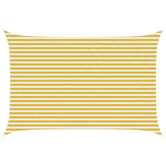 vidaXL Sunshade Sail 3 x 5 m HDPE Rectangular Yellow and White 1