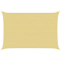 Sunshade Sail 160 g/m² 4x5 m HDPE Yellow and white