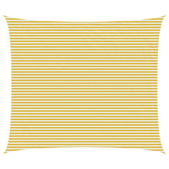 Sunshade Sail 160 g/m² 6x7 m HDPE Width 6 m Drop 7 m Yellow and white