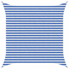 vidaXL Sunshade Sail Blue and White 3.6 x 3.6 m HDPE 1