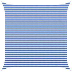 vidaXL Sunshade Sail 4.5 x 4.5 m HDPE Square Blue and White 1