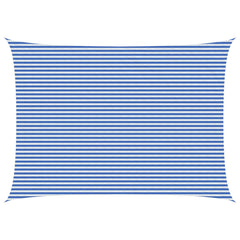 vidaXL Sunshade Sail 5 x 7 m HDPE Rectangular Blue and White 1