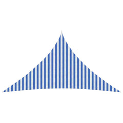 Sunshade Sail Triangular HDPE Blue and White