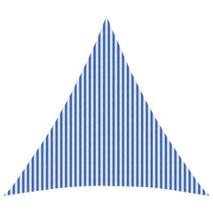 vidaXL Sunshade Sail 6 x 6 x 6 m HDPE Triangular Blue and White 1