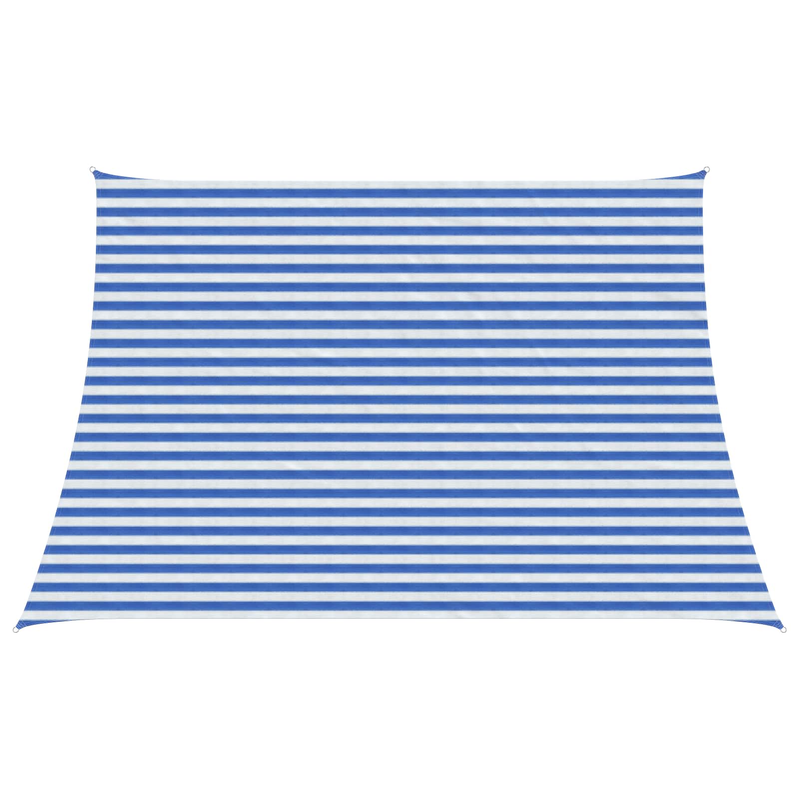 vidaXL Sunshade Sail 4 / 5 x 3 m HDPE Rectangular Blue and White 1