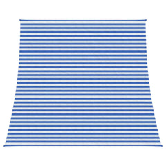 vidaXL Sunshade Sail 4 / 5 x 4 m HDPE Rectangular Blue and White 1