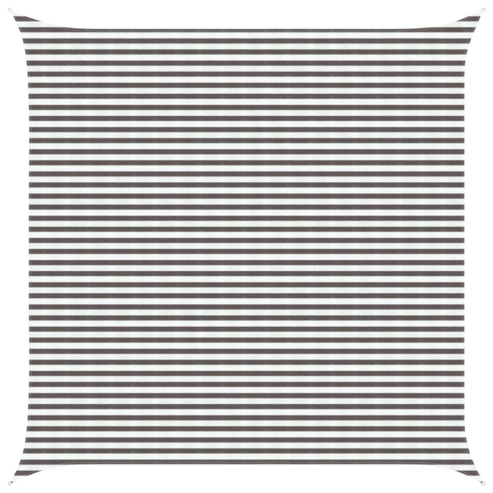 vidaXL Sunshade Sail Light Grey and White 4.5 x 4.5 m HDPE 1