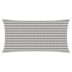 vidaXL Sunshade Sail Rectangular 2.5 x 5 m HDPE Light Grey and White 1