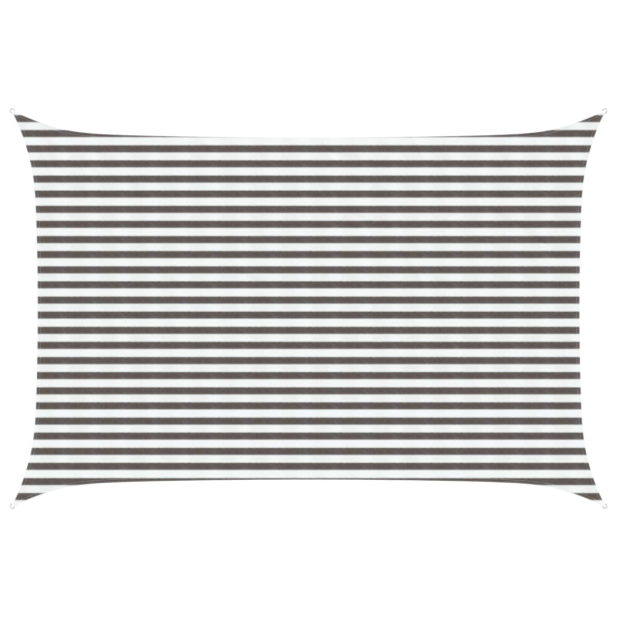vidaXL Sunshade Sail Rectangular 3 x 4 m HDPE Light Grey and White 1