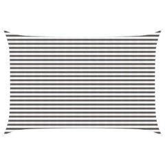 vidaXL Sunshade Sail 3 x 4.5 m HDPE Rectangular Light Grey and White 1