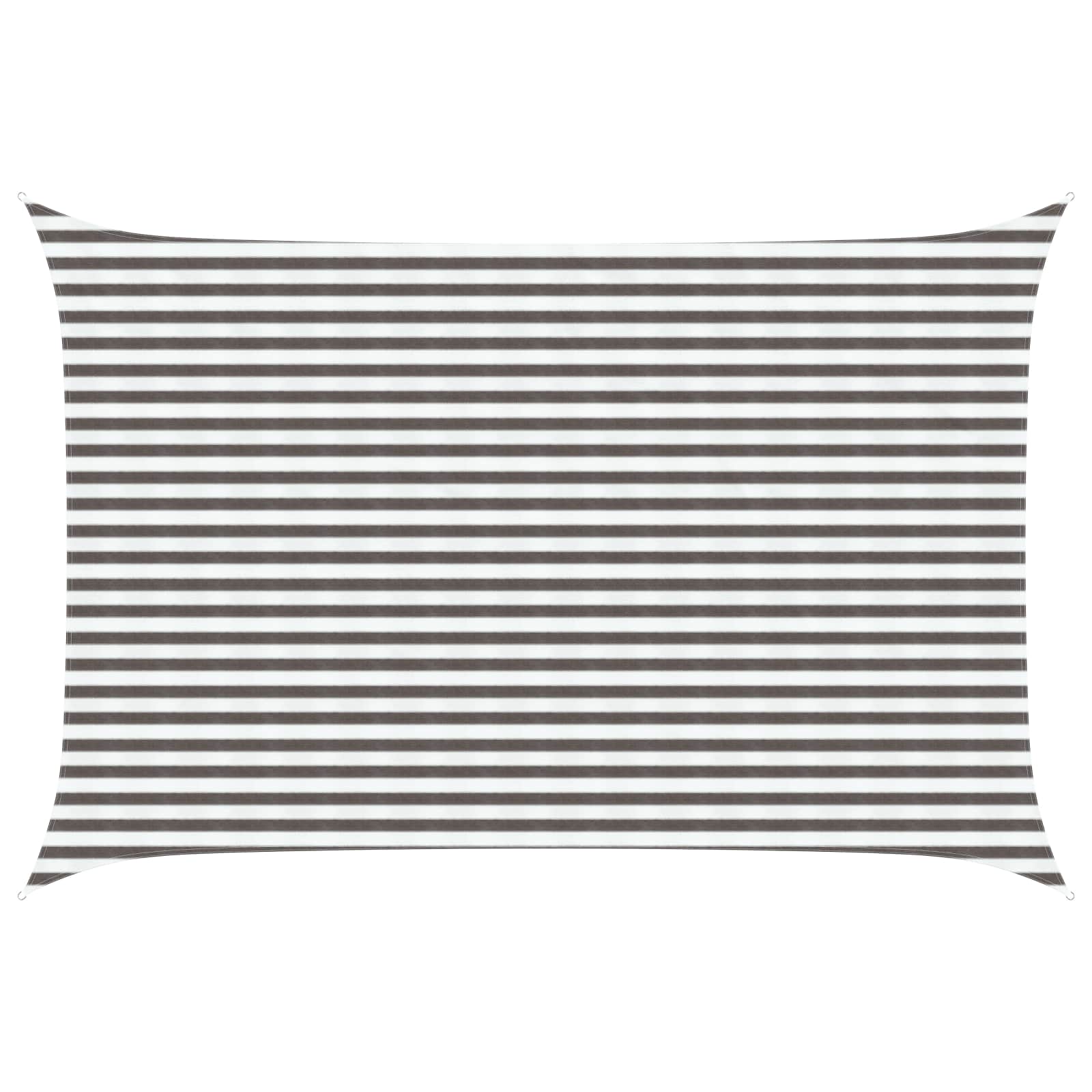 vidaXL Sunshade Sail 3 x 5 m HDPE Rectangular Light Grey and White 1