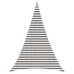 vidaXL Sunshade Sail 5 x 6 x 6 m HDPE Triangular Light Grey and White 1