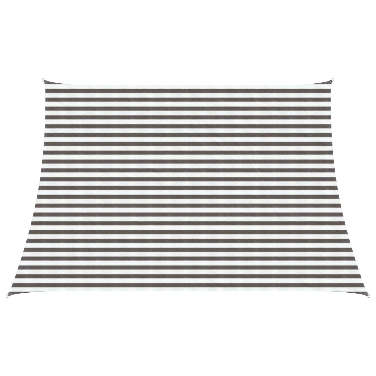 Sunshade Sail in Light Grey and White