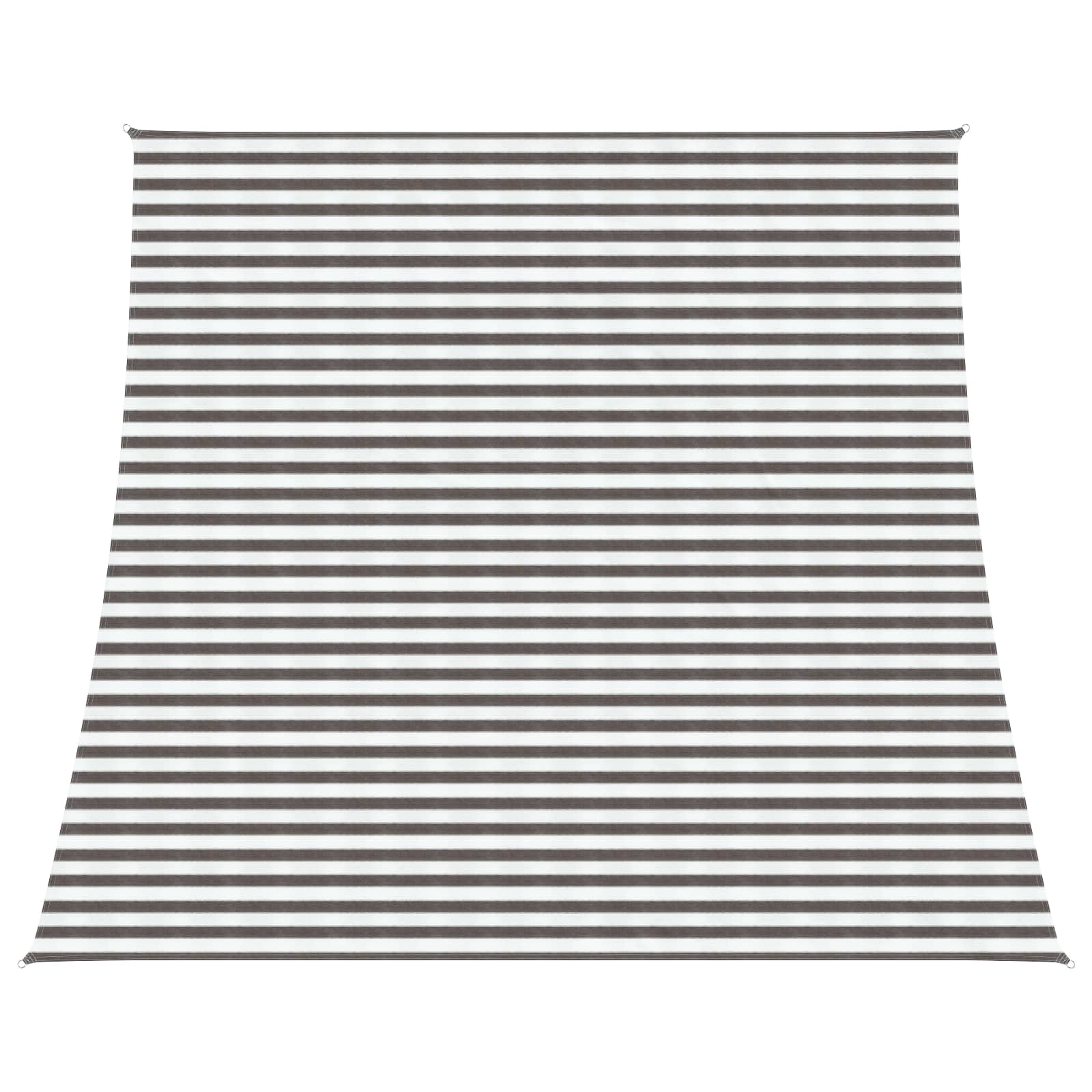 vidaXL Sunshade Sail 4 / 5 x 4 m HDPE Rectangular Light Grey and White 1