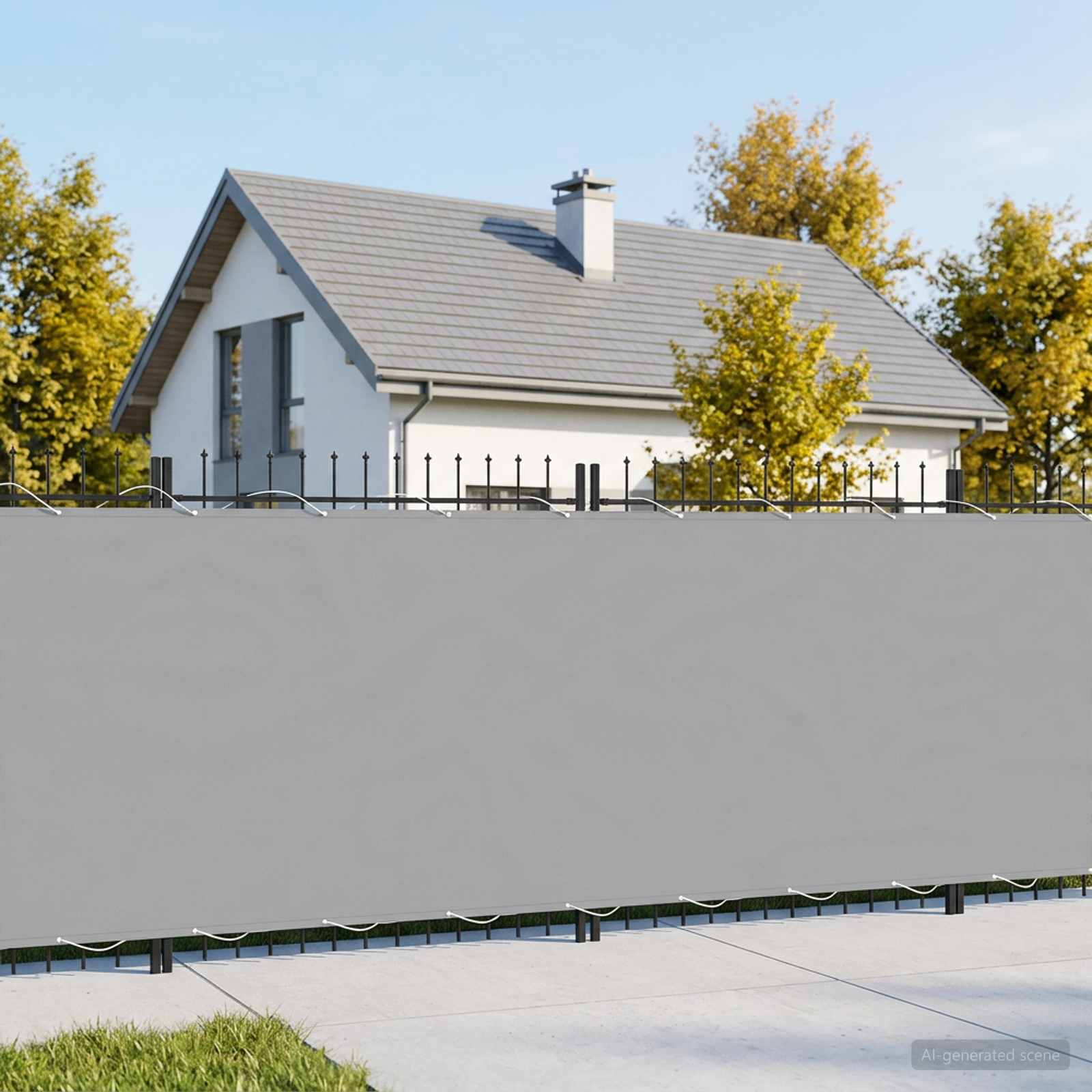 vidaXL Balcony Privacy Screen 150 x 700 cm Fabric with PU Coated 3