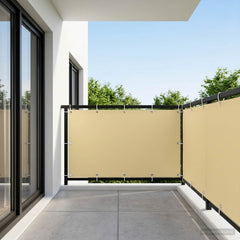 vidaXL Balcony Privacy Screen 150 x 700 cm Fabric with PU Coated Sand 3
