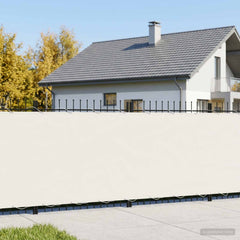 vidaXL Balcony Privacy Screen 200 x 400 cm Fabric with PU Coated White 1