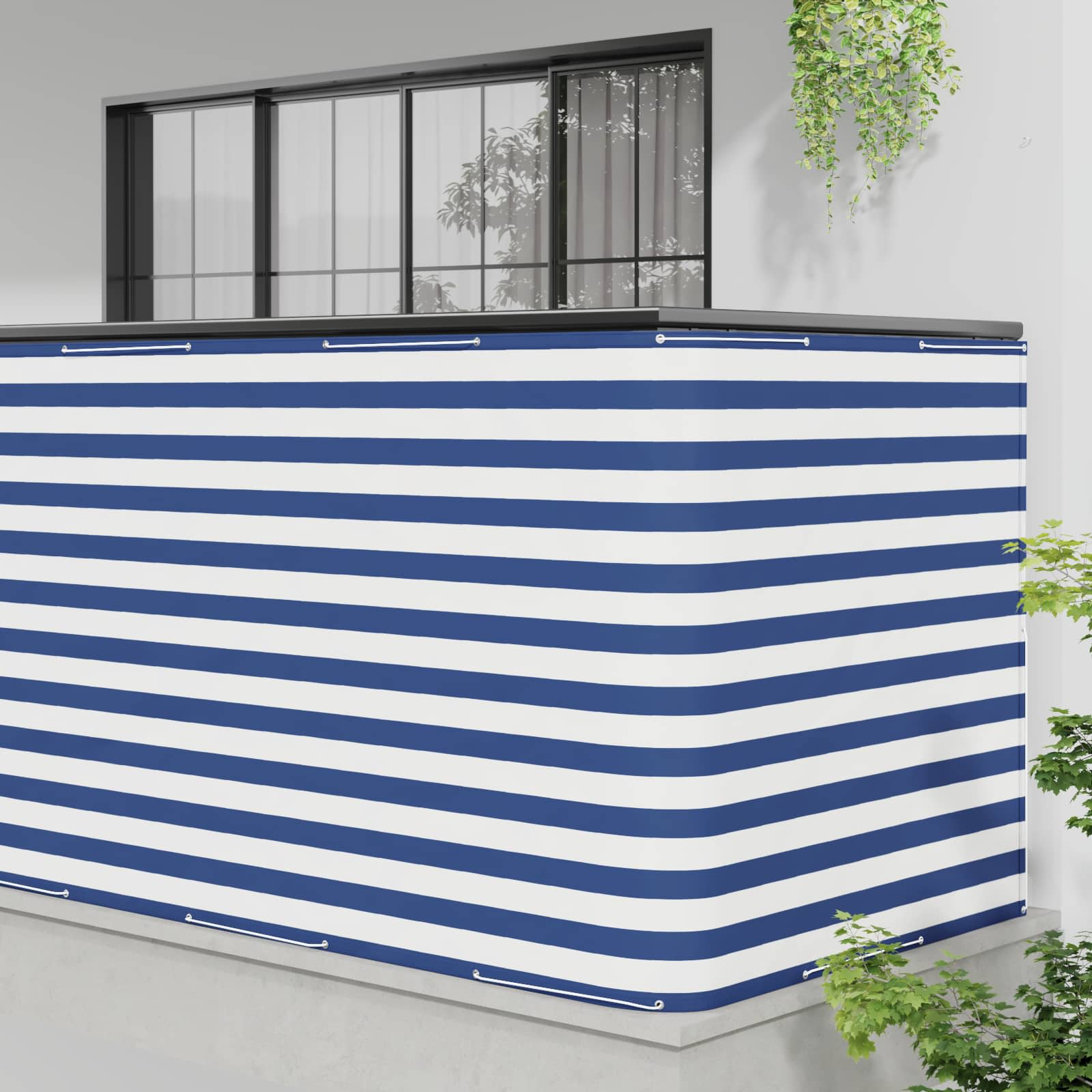 vidaXL Balcony Privacy Screen 150 x 600 cm Fabric with PU Coated 3