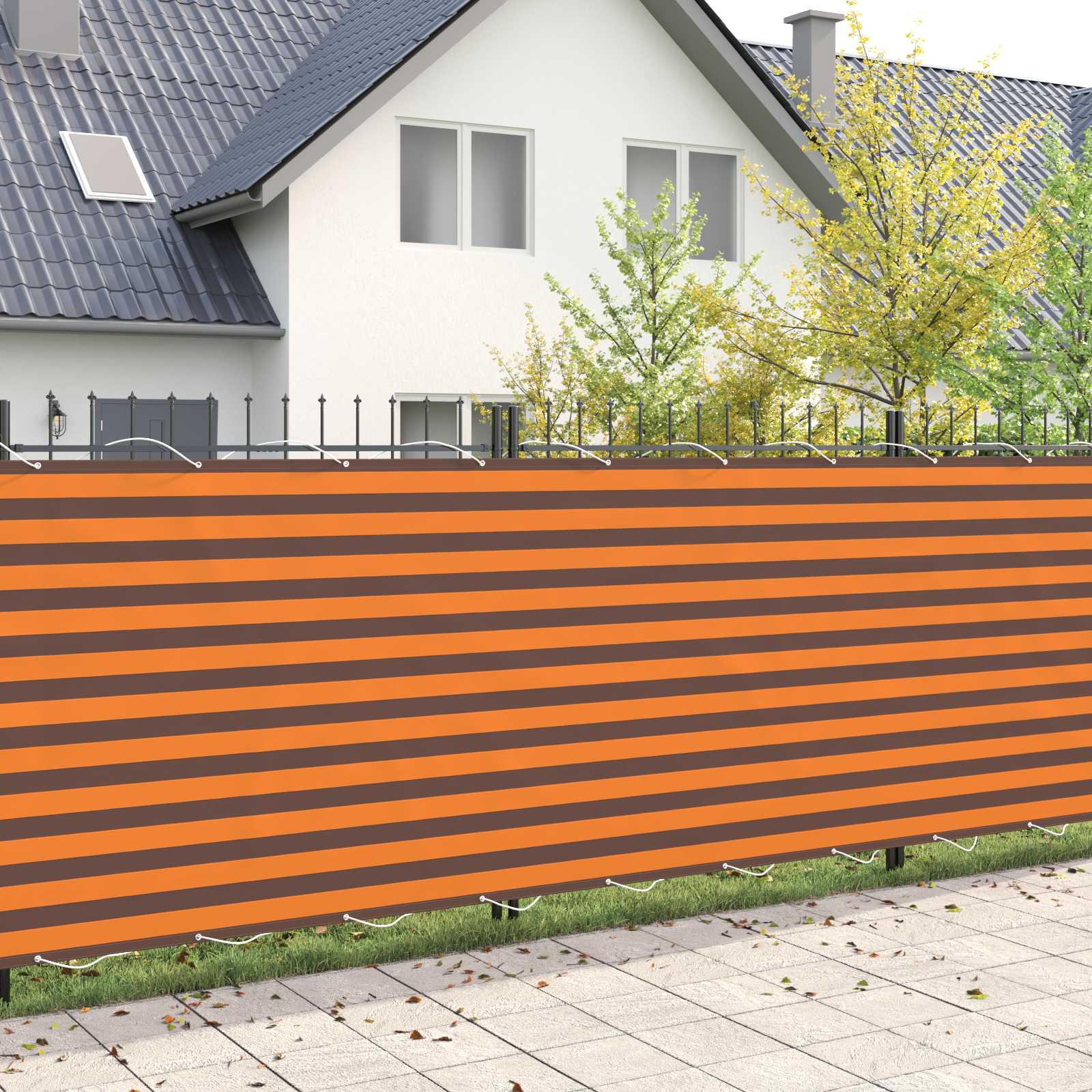 vidaXL Balcony Privacy Screen 150 x 600 cm Fabric with PU Coated 4
