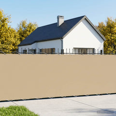 vidaXL Balcony Privacy Screen 150 x 700 cm Fabric with PU Coated Beige 1