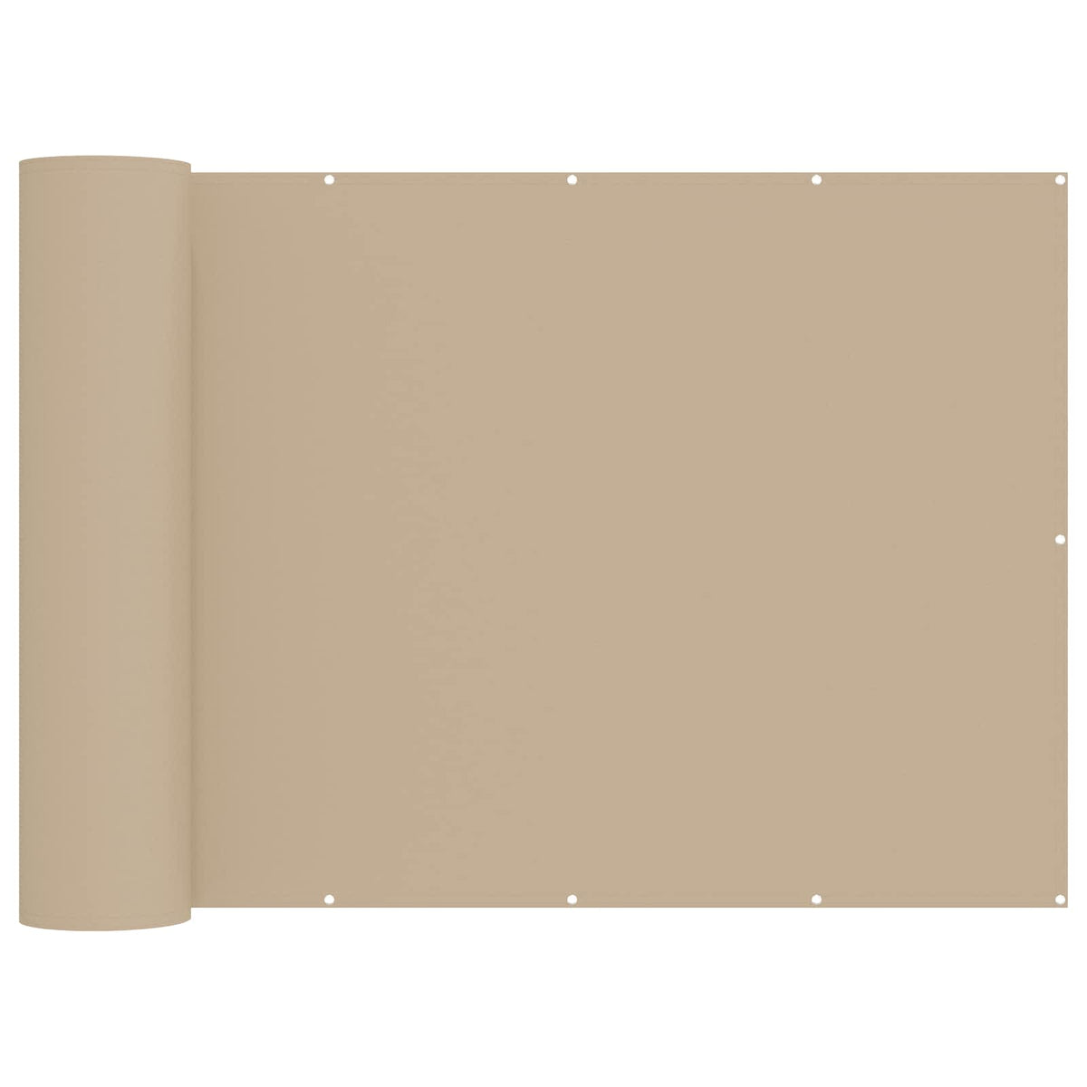 vidaXL Balcony Privacy Screen 180 x 500 cm Polyester Beige 2