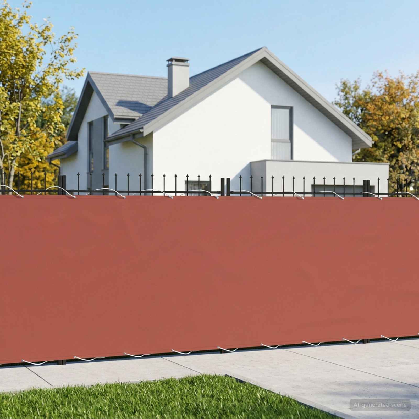 vidaXL Balcony Privacy Screen 150 x 700 cm Fabric with PU Coated 3