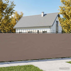 vidaXL Balcony Privacy Screen 150 x 700 cm Fabric with PU Coated Taupe 1