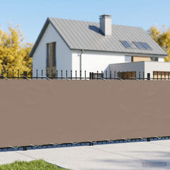 vidaXL Balcony Privacy Screen 200 x 700 cm Fabric with PU Coated Taupe 1