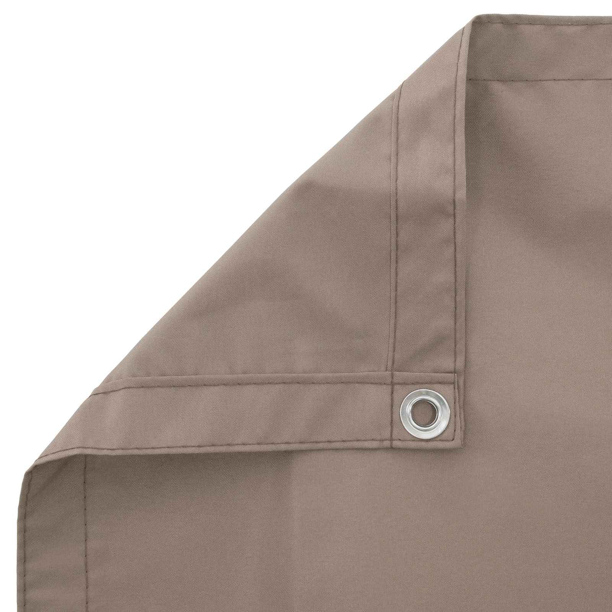 vidaXL Balcony Privacy Screen 200 x 400 cm Fabric with PU Coated Taupe 4