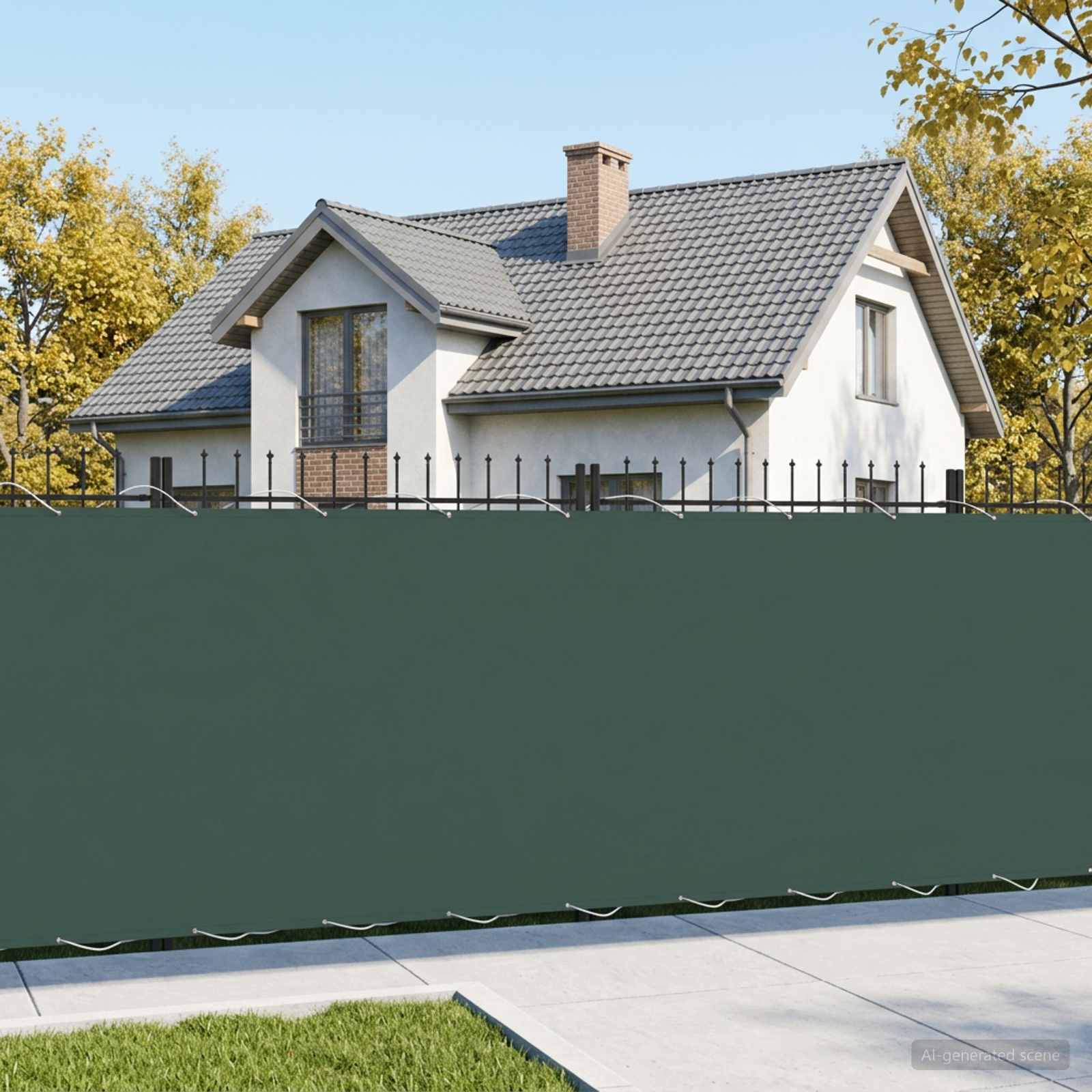 vidaXL Balcony Privacy Screen 150 x 700 cm Fabric with PU Coated 3
