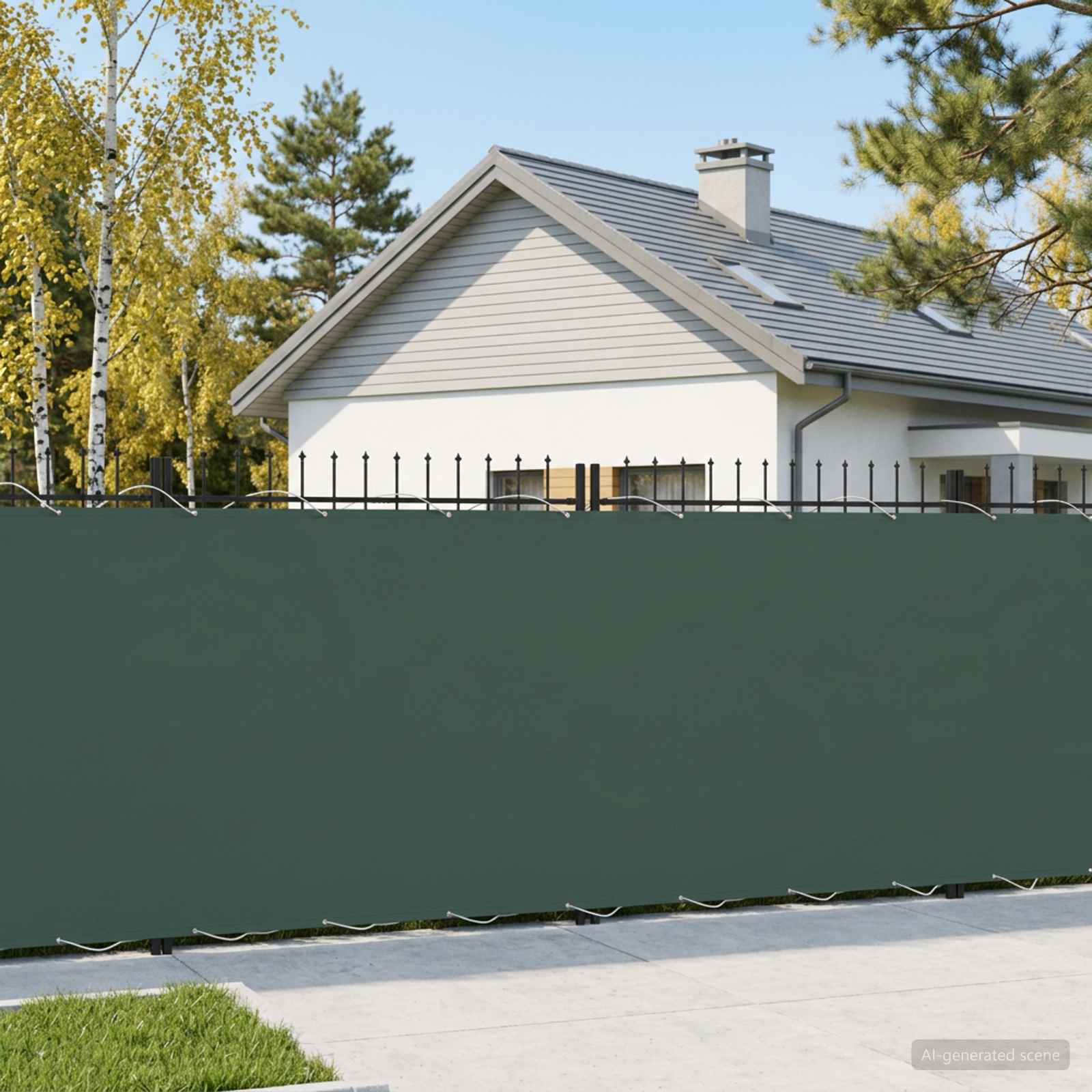 vidaXL Balcony Privacy Screen 200 x 600 cm Fabric with PU Coated 1