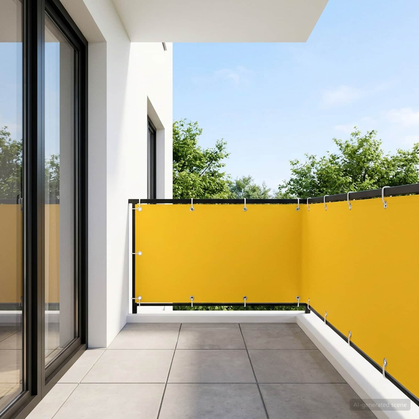 vidaXL Balcony Privacy Screen 150 x 700 cm Fabric with PU Coated 1