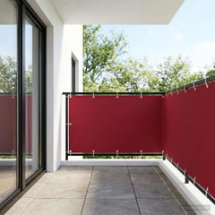 vidaXL Balcony Privacy Screen 150 x 700 cm Fabric with PU Coated Red 1