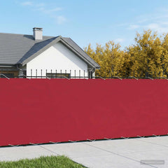 vidaXL Balcony Privacy Screen 200 x 600 cm Fabric with PU Coated Red 1