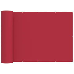 vidaXL Balcony Privacy Screen 180 x 600 cm Fabric with PU Coated Red 2