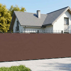vidaXL Balcony Privacy Screen 180 x 600 cm Fabric with PU Coated Brown 1